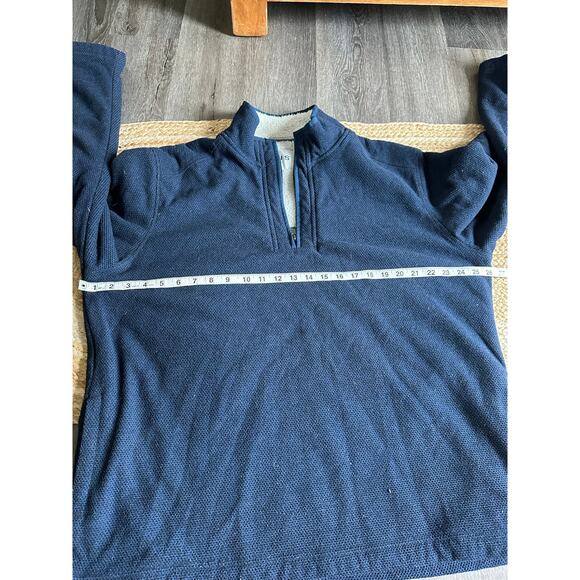 ORVIS Men's 1/4 Zip Fleece Lined Pullover Size XL In Blue - Picture 6 of 9